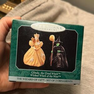 1997 Hallmark Keepsake Ornaments Set of two Wizard of Oz